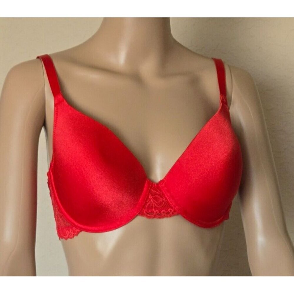 Wacoal Seasonal Fashion Lace Underwire red Bra 853127 size 34D
